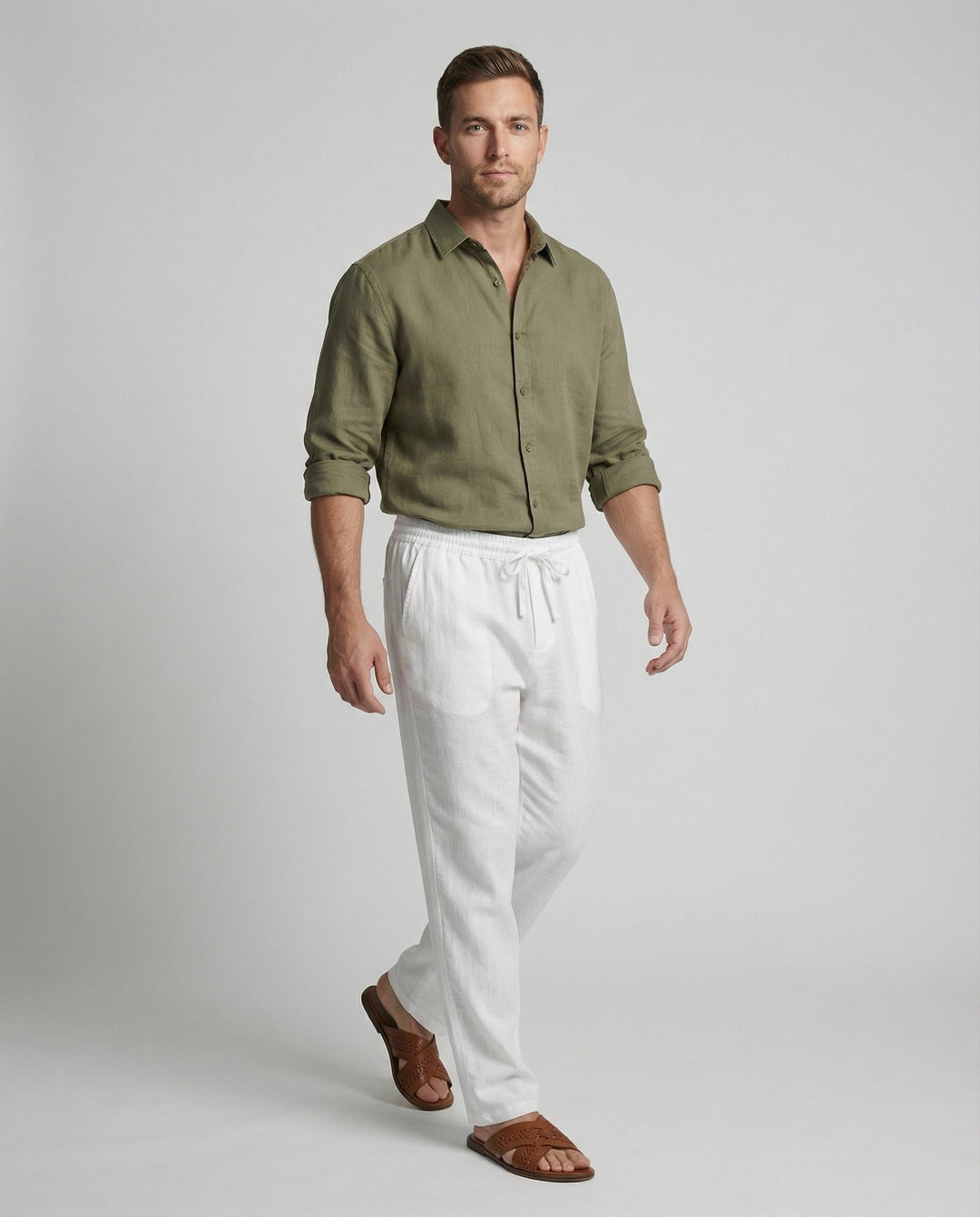 Giuliano | Pantaloni in Lino Traspiranti e Casual per Uomini 0
