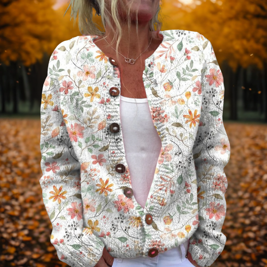 Grace | Cardigan con stampa floreale 0