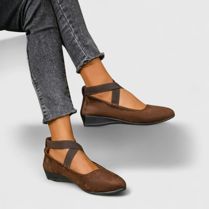 Grazia | Eleganti Ballerine Nere Donna con Cinturino Incrociato e Design Sofisticato 2