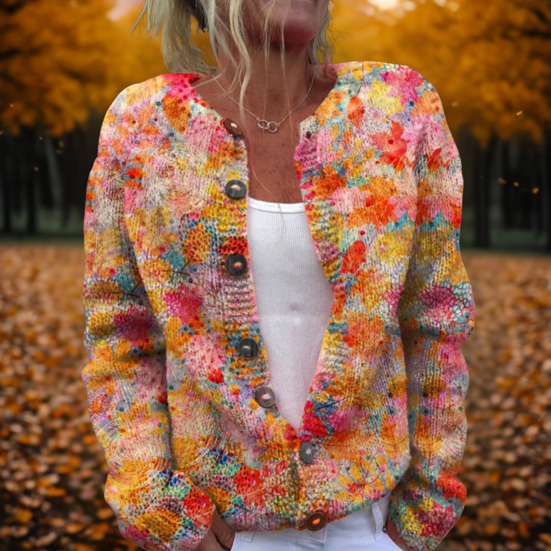 Gwen | Cardigan con stampa floreale 0