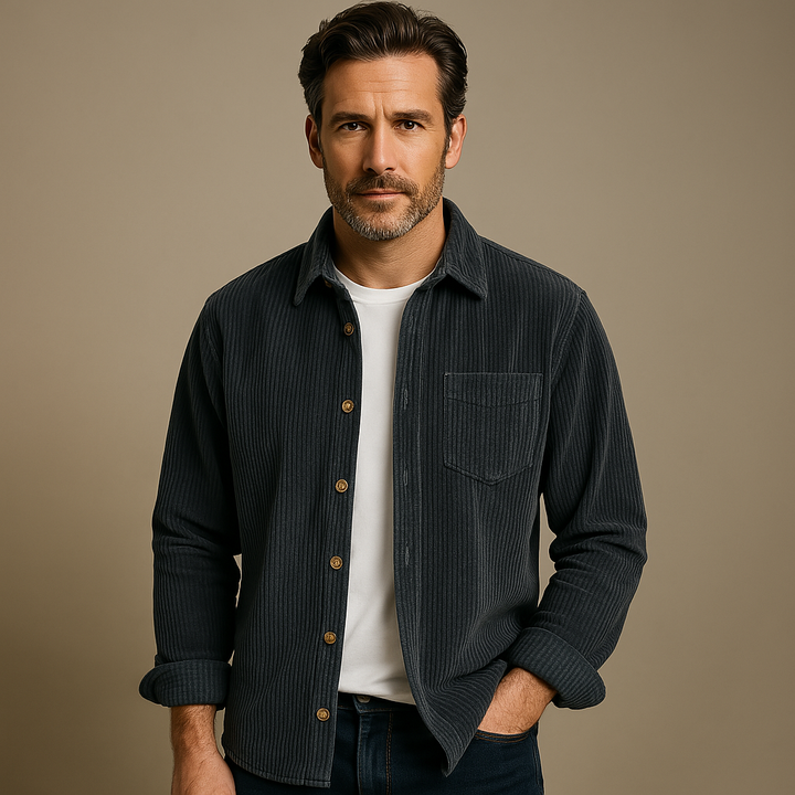 Harrison | Camicia in velluto a coste elegante e casual 1