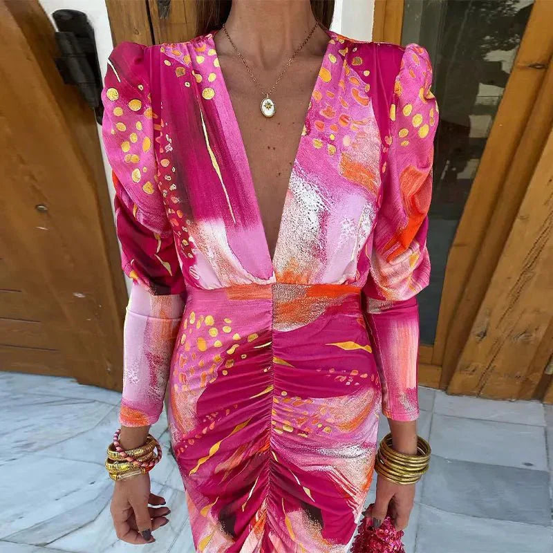 Ilaria | Abito da Donna Maxi Elegante Cerimonia Fluido Estivo 1