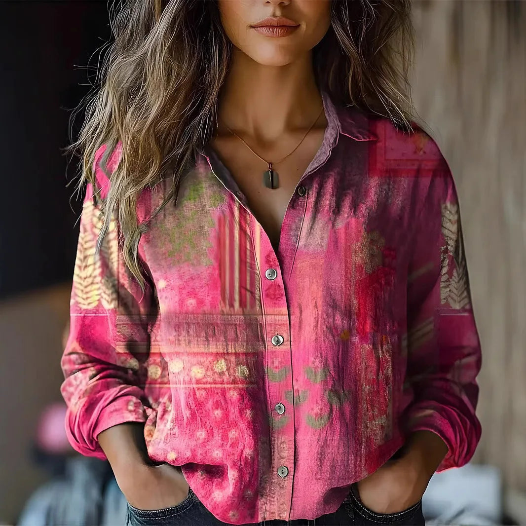 Ilaria | Camicia Floreale Vintage Elegante Ampia Fit 1