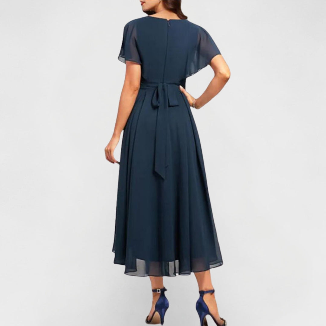 Ilaria | Elegante Abito Donna con Scollo a V per Cerimonie e Occasioni Speciali 3