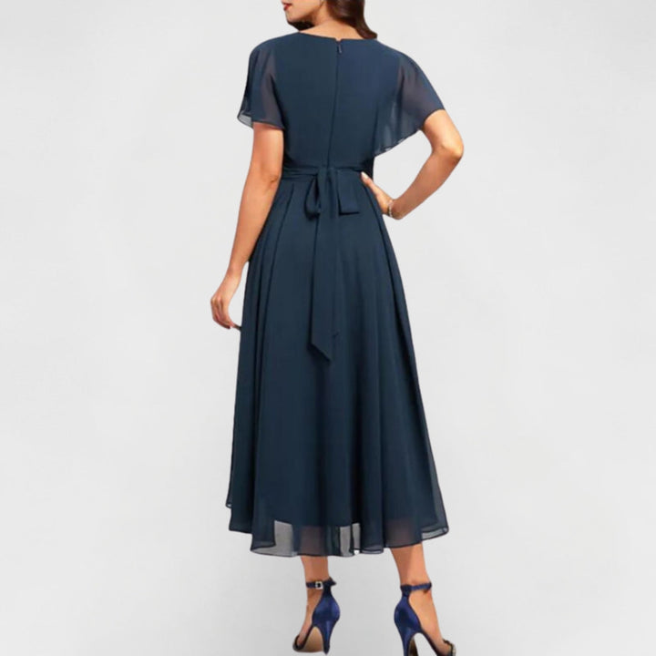 Ilaria | Elegante Abito Donna con Scollo a V per Cerimonie e Occasioni Speciali 3