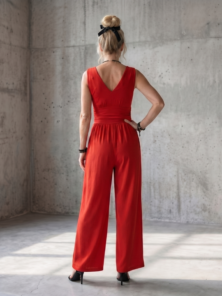 Ilaria | Elegante Tuta Donna con Scollo a V, Leggera e Fluida 6