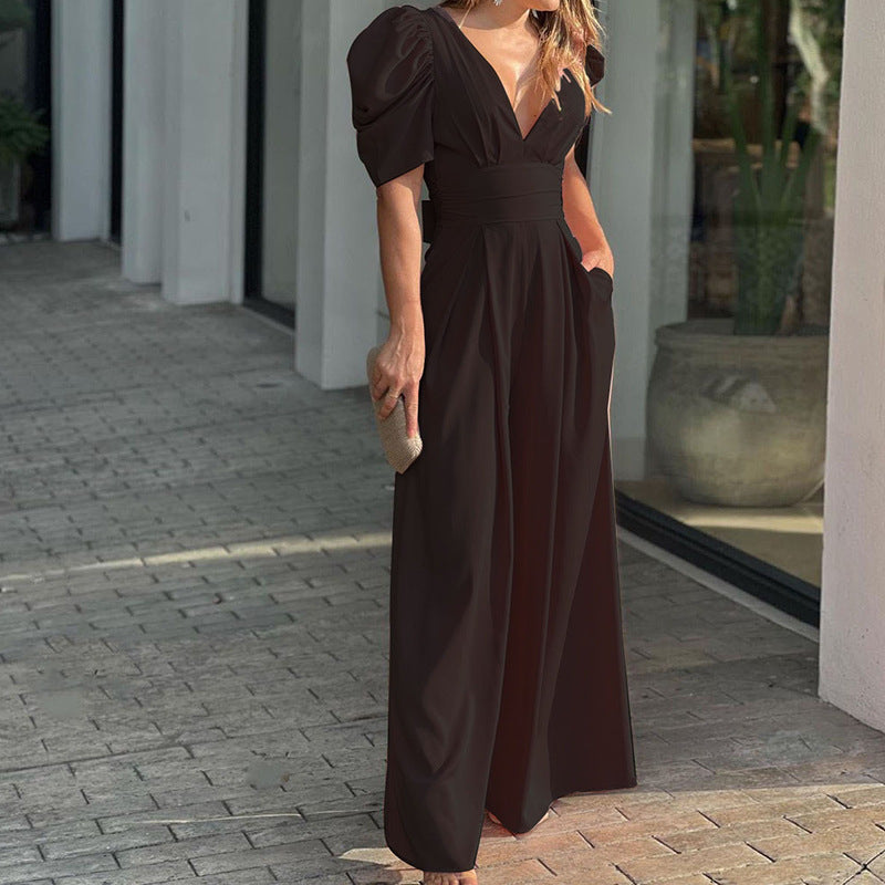 Ilaria | Elegante e Fluida Tuta Donna con Gamba Ampia 1