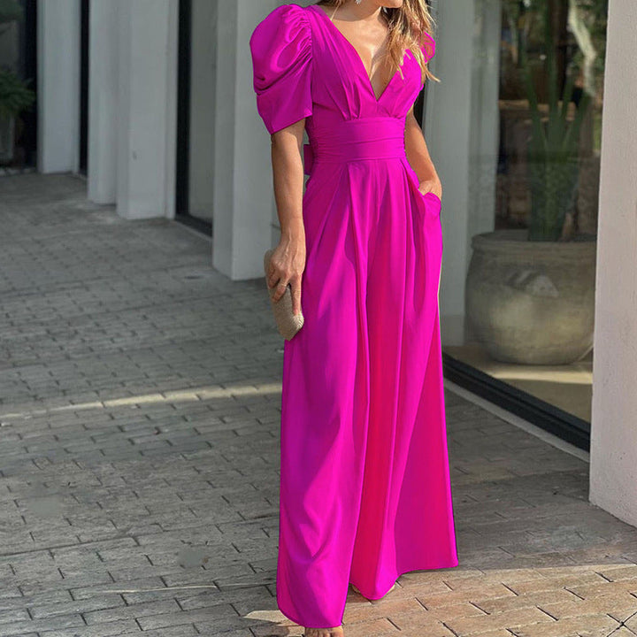 Ilaria | Elegante e Fluida Tuta Donna con Gamba Ampia 4