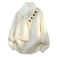 Stefania | Maglione Con Scollo A Sciarpa Esterne