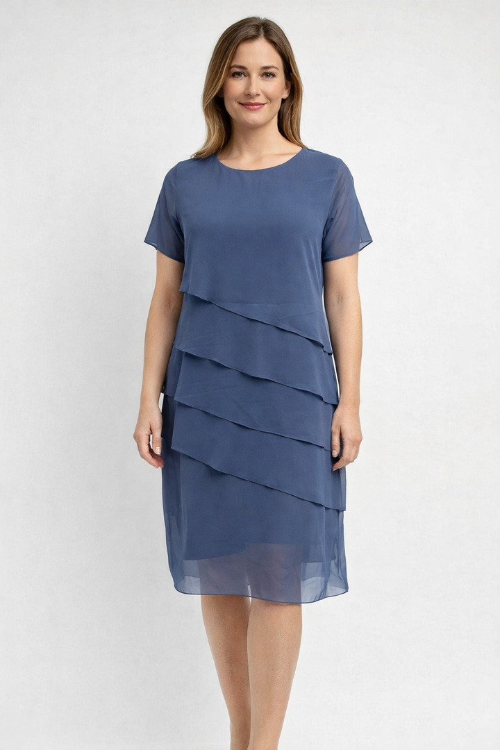 Isabella | Elegante Abito da Donna Festoso con Design Multistrato 0