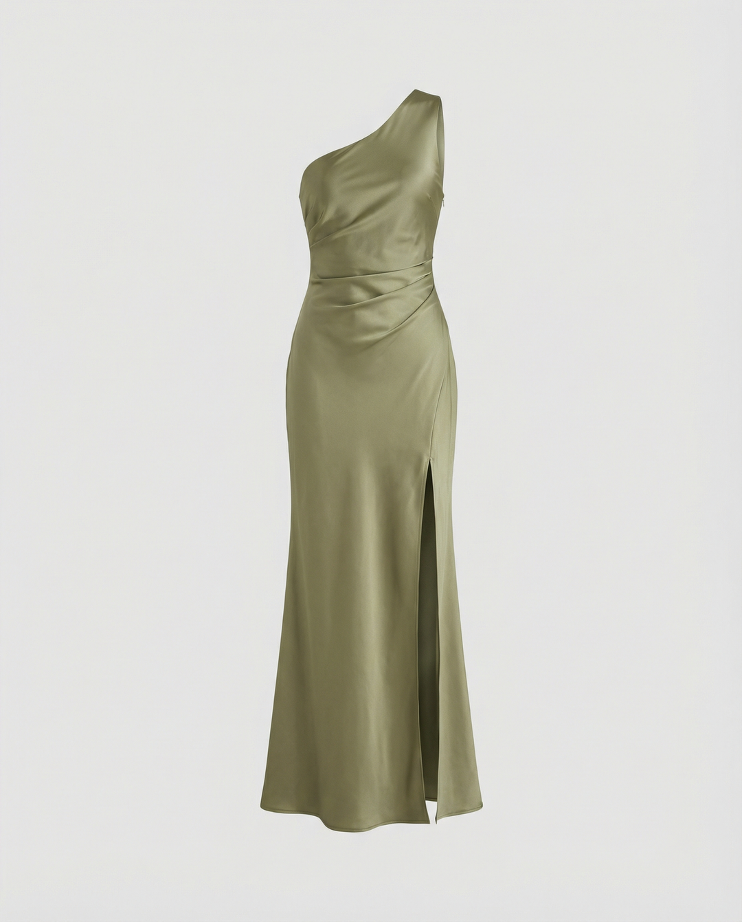 Isabella | Elegante Abito da Sera in Raso con Spacco Asimmetrico 2