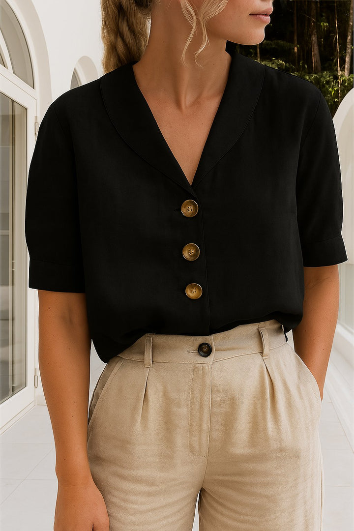 Isabella | Elegante e Versatile Blusa da Donna con Scollo a V 2