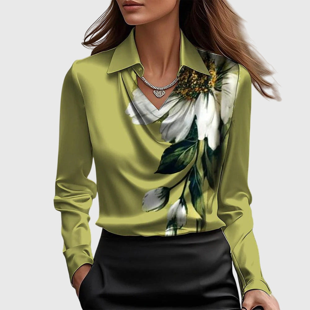 Isabella | Elegante e Versatile Blusa in Seta a Maniche Lunghe 6