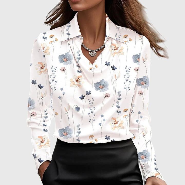 Isabella | Elegante e Versatile Blusa in Seta a Maniche Lunghe 8