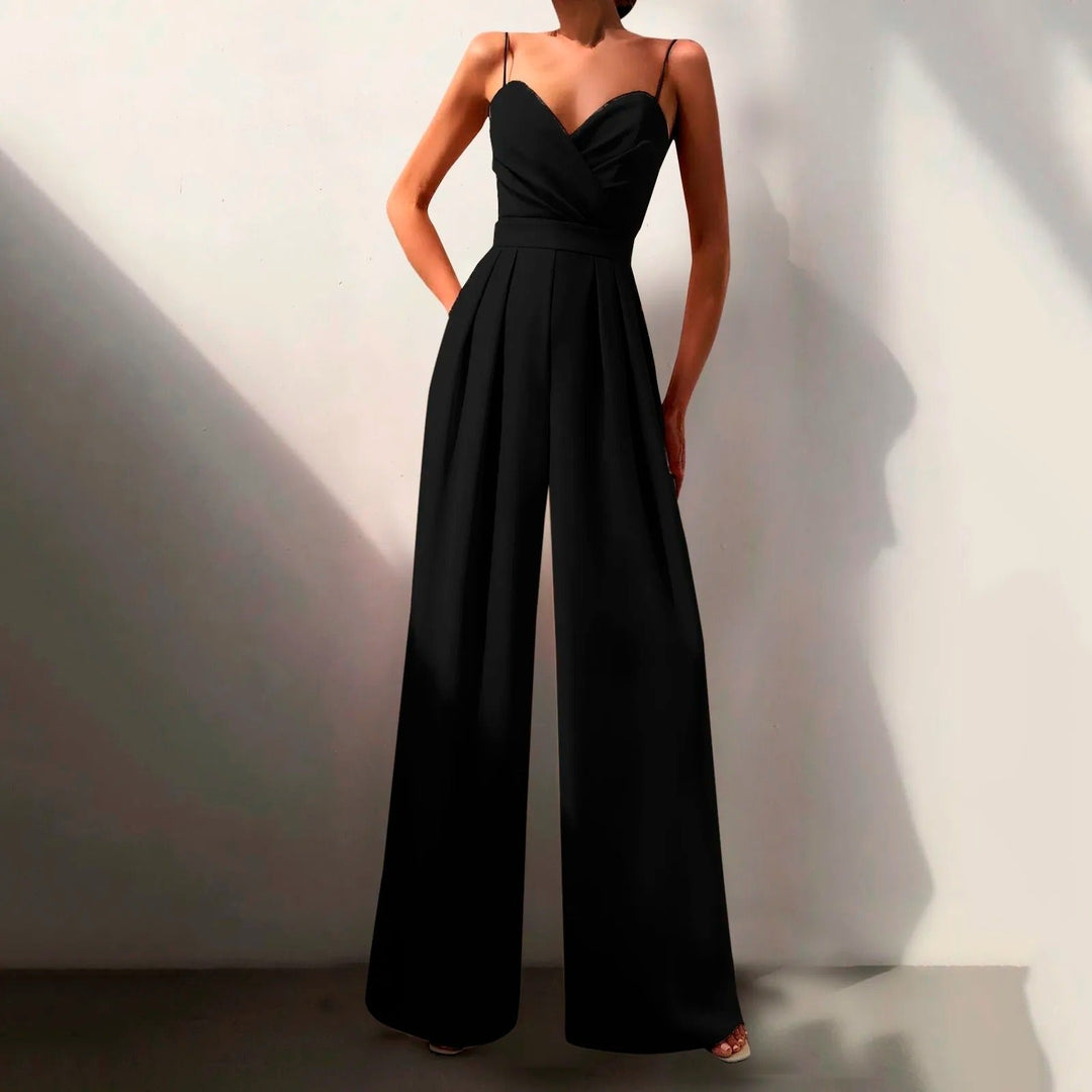 Isabella | Elegante e chic tuta intera con spalline larghe 0