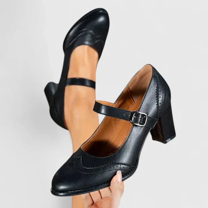 Isabella | Eleganti e Comode Scarpe Mary Jane con Tacco Largo per Stile e Comfort 3