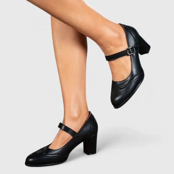 Isabella | Eleganti e Comode Scarpe Mary Jane con Tacco Largo per Stile e Comfort 4