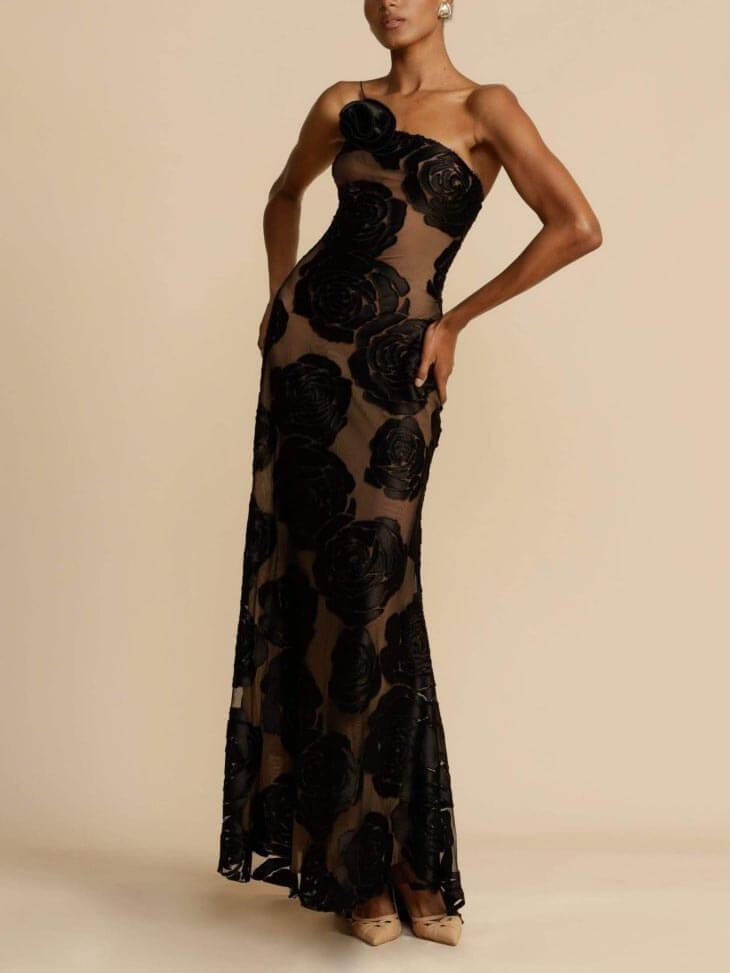 Isadora | Abito Cerimonia Donna Elegante Maxi Floreale Estivo 1