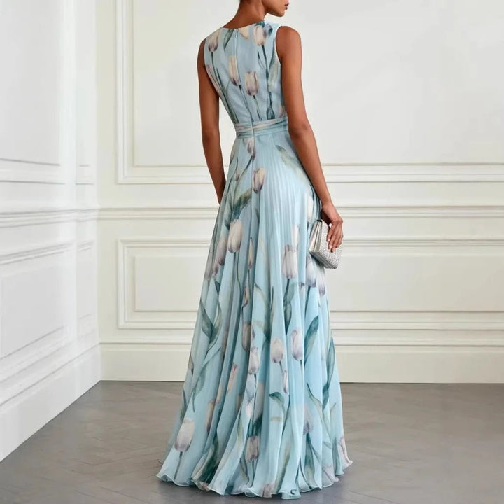 Isadora | Maxi Abito a Portafoglio Chiffon Elegante Romantico 5