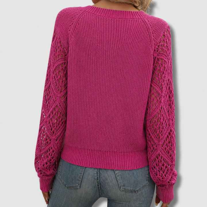 Jade | Elegante maglione con scollo a V 2