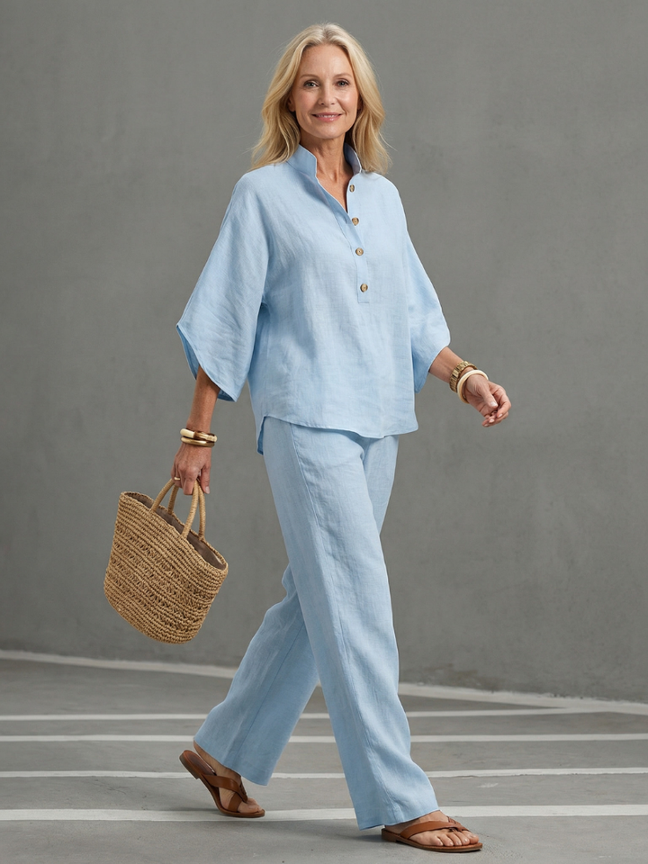 Jasmine | Elegante e Confortevole Set Tunica e Pantaloni Casual 0