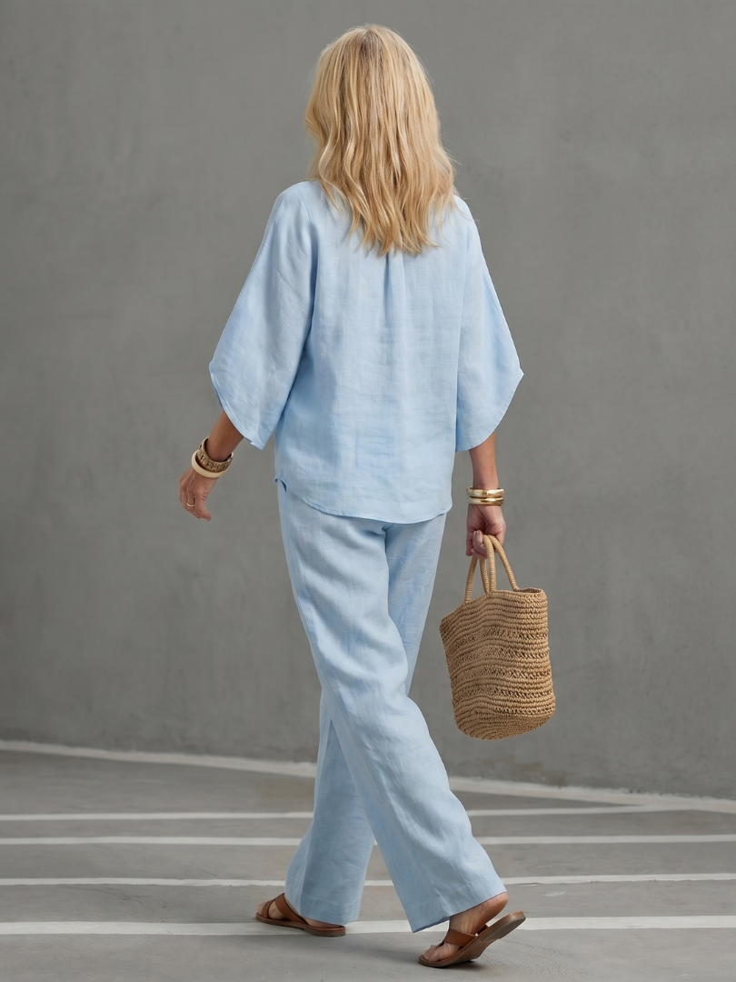 Jasmine | Elegante e Confortevole Set Tunica e Pantaloni Casual 4