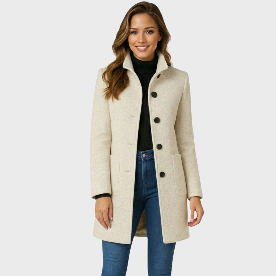 Jasmine | Elegante e Strutturato Cappotto Donna Classico con Bottoni 6