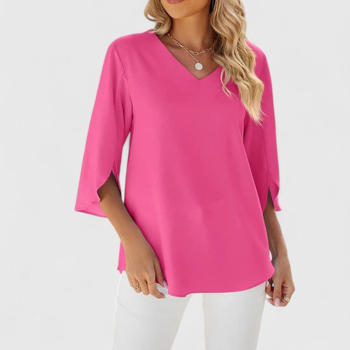 Jessica | Comoda ed elegante camicetta in chiffon con volant 3