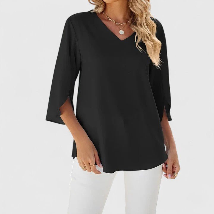 Jessica | Comoda ed elegante camicetta in chiffon con volant 6
