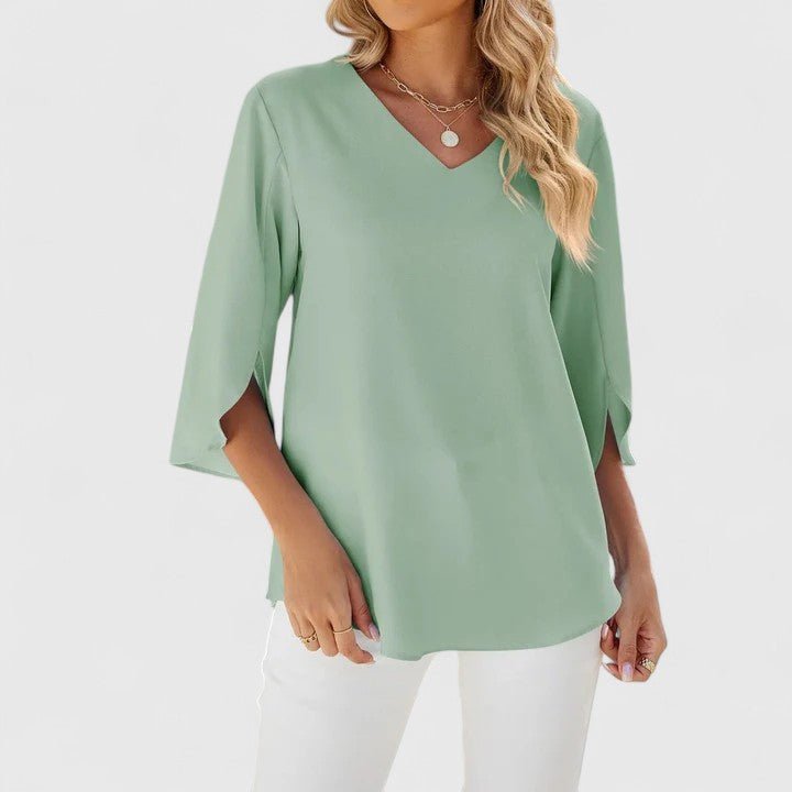 Jessica | Comoda ed elegante camicetta in chiffon con volant 7