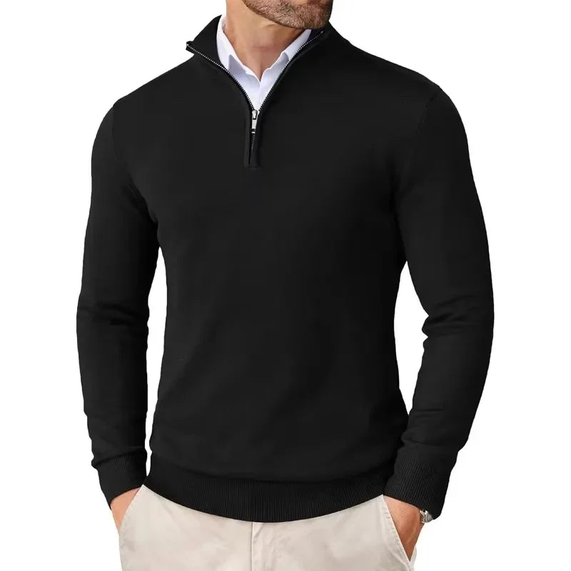 Jibbe | Maglione da Uomo – Elegante, Comodo &amp; Versatile con Cerniera 0
