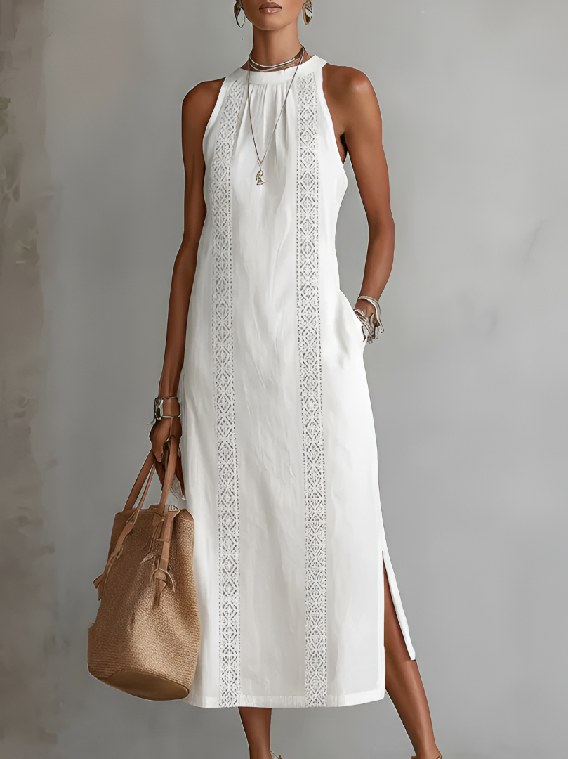 Jovial | Elegante e Leggero Abito Midi da Donna Smanicato 0