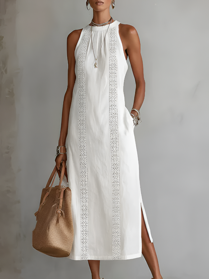 Jovial | Elegante e Leggero Abito Midi da Donna Smanicato 0