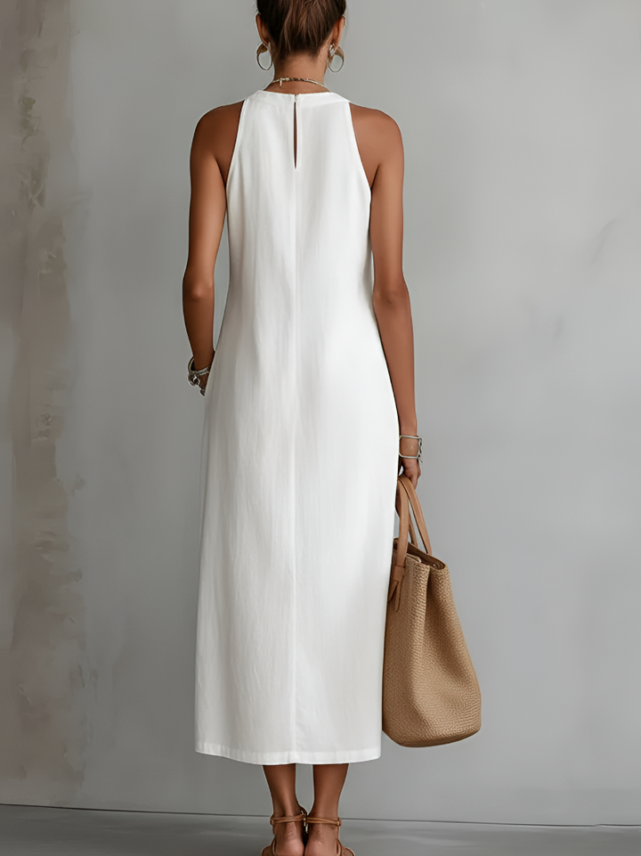 Jovial | Elegante e Leggero Abito Midi da Donna Smanicato 6