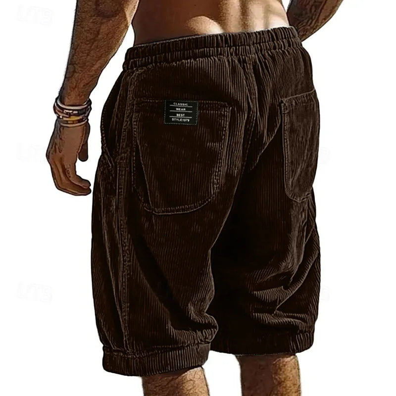 Jovial | Eleganti Pantaloncini Uomo in Velluto a Coste, Comfort e Stile Casual 0