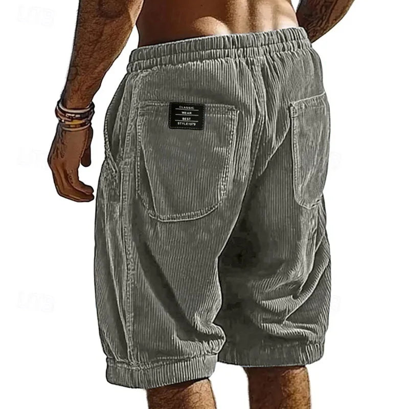 Jovial | Eleganti Pantaloncini Uomo in Velluto a Coste, Comfort e Stile Casual 2