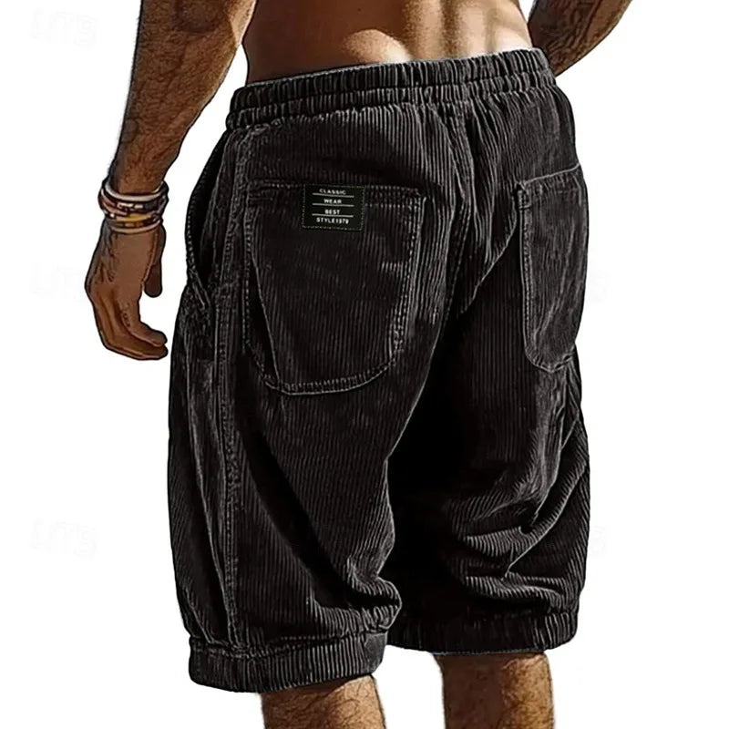 Jovial | Eleganti Pantaloncini Uomo in Velluto a Coste, Comfort e Stile Casual 3