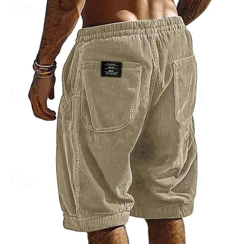Jovial | Eleganti Pantaloncini Uomo in Velluto a Coste, Comfort e Stile Casual 5