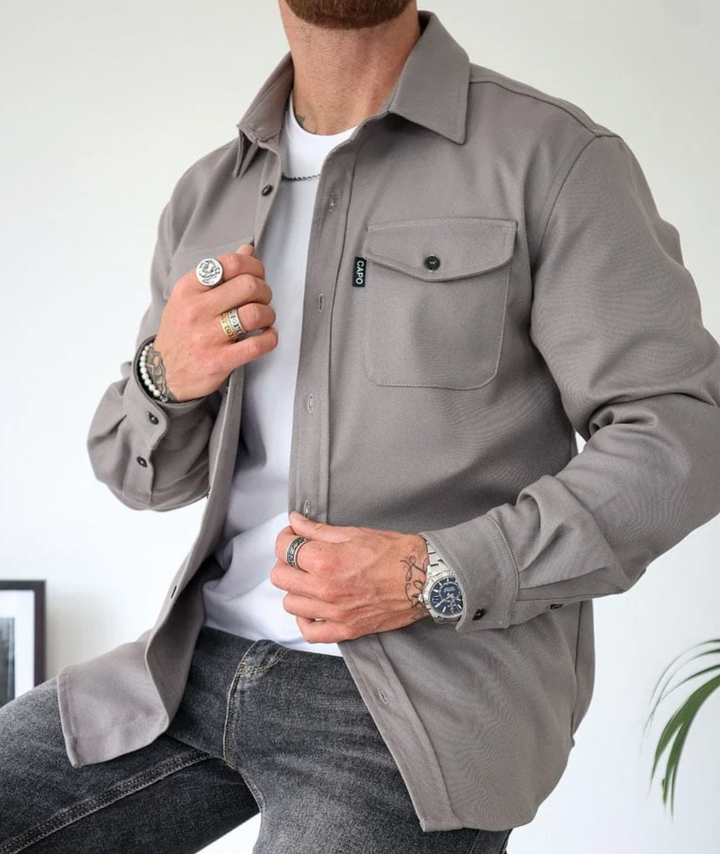 Jovian | Giacca Camicia Uomo Traspirante Elegante Comfort Fit 3