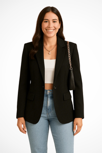 Valentina | Structured Blazer with Single-Button Closure
