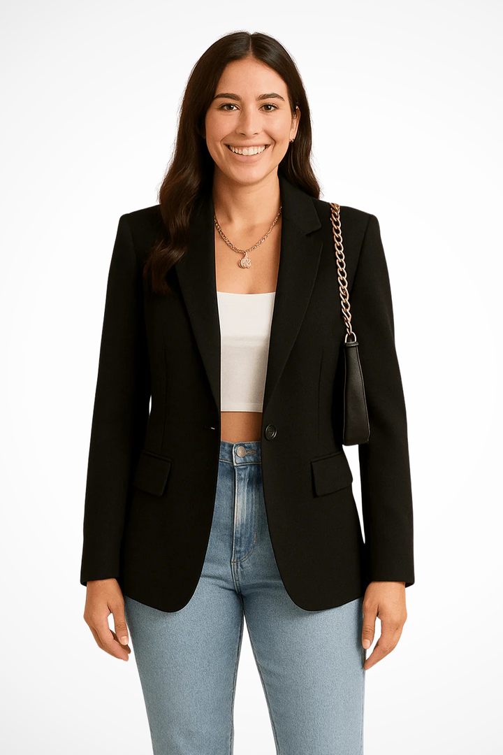 Jovita | Elegante e Strutturato Blazer a Un Bottone per Donna 0
