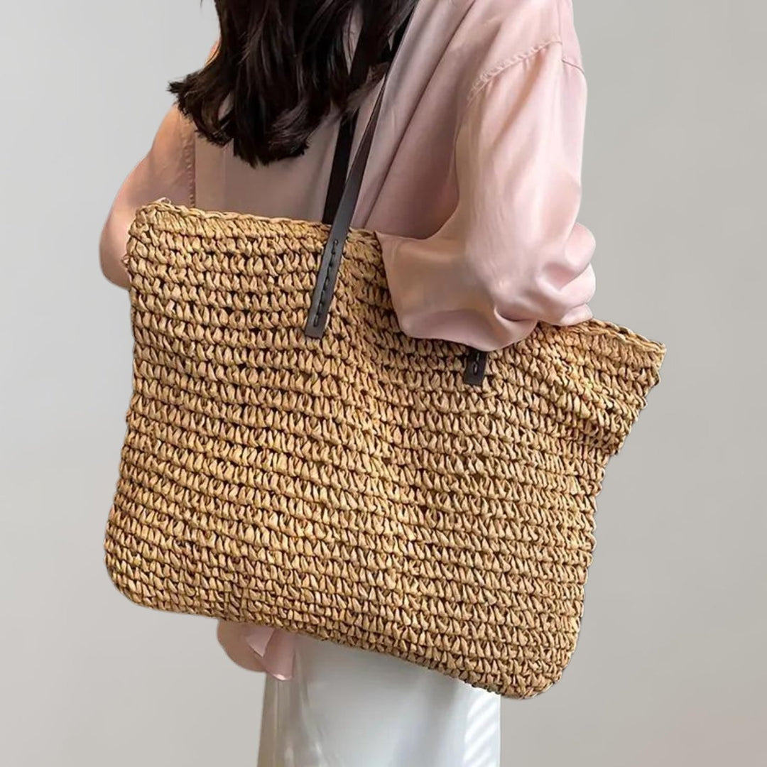 Julia | Borsa tote intrecciata oversize per l'estate e il tempo libero 10