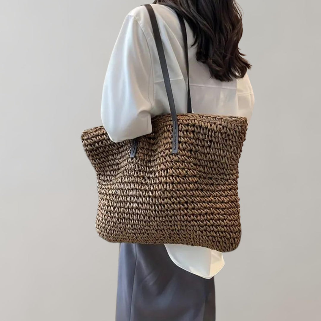 Julia | Borsa tote intrecciata oversize per l'estate e il tempo libero 3