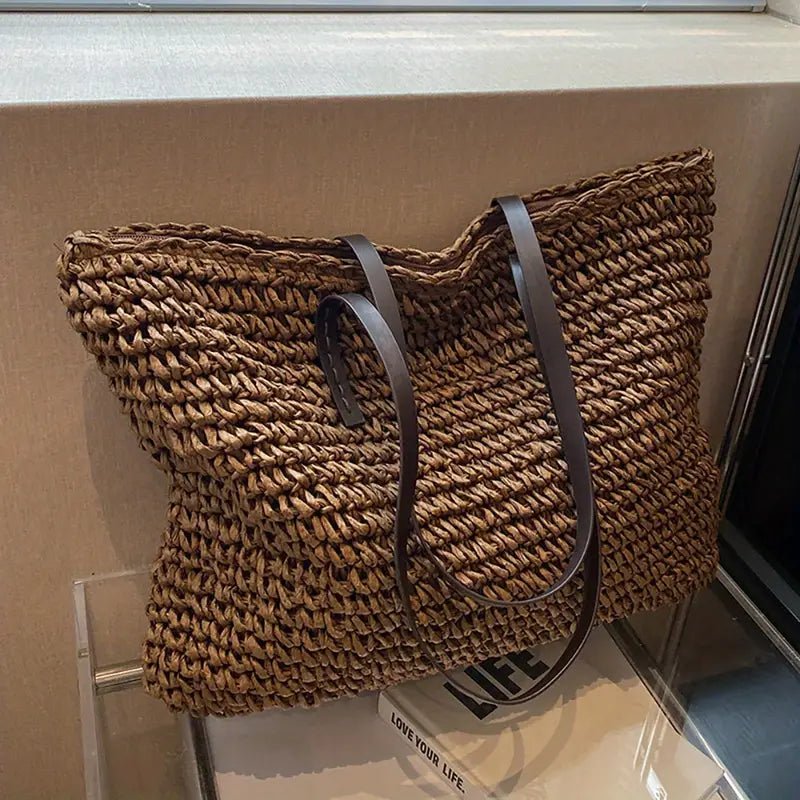 Julia | Borsa tote intrecciata oversize per l'estate e il tempo libero 6