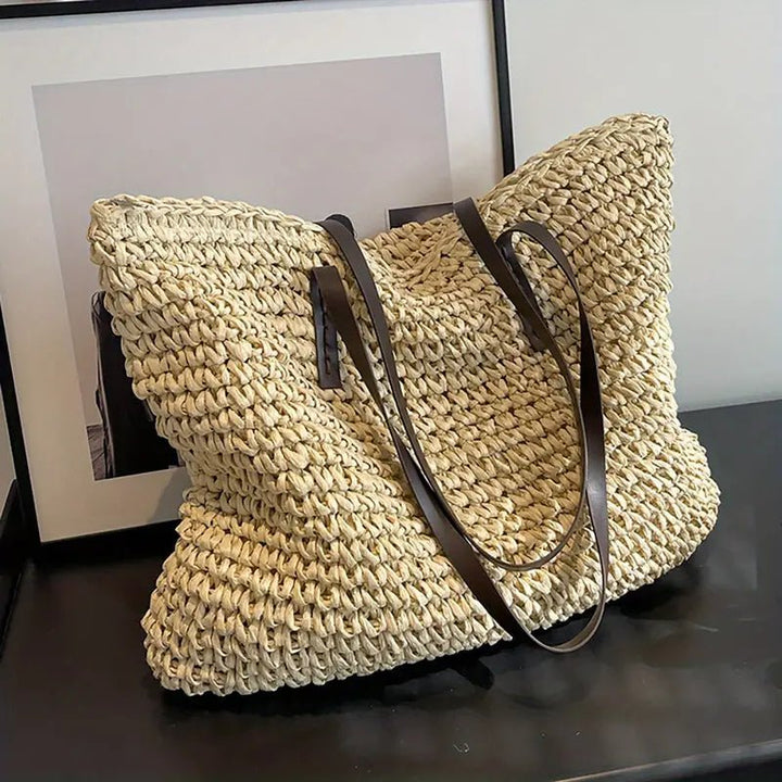 Julia | Borsa tote intrecciata oversize per l'estate e il tempo libero 7