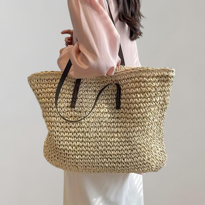 Julia | Borsa tote intrecciata oversize per l'estate e il tempo libero 9