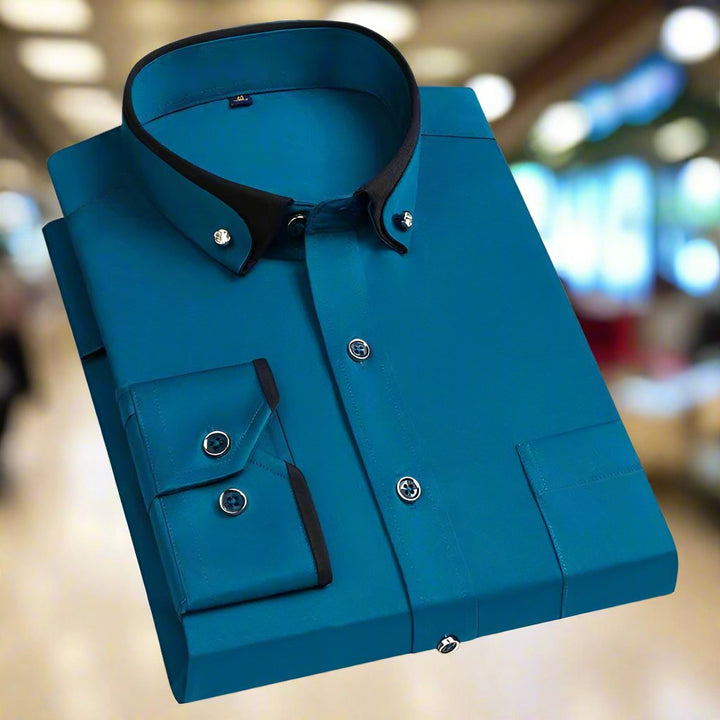 Julian | Elegante Camicia Uomo in Cotone Traspirante a Maniche Lunghe 2