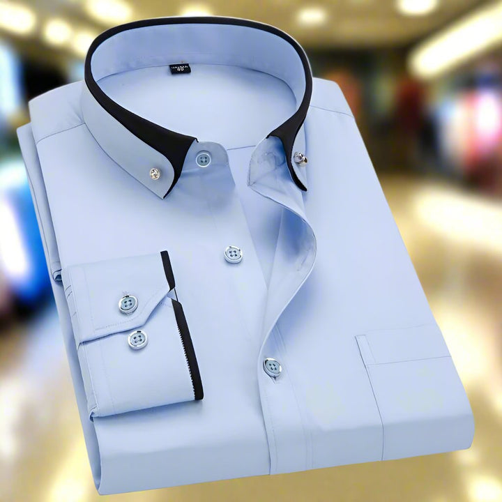Julian | Elegante Camicia Uomo in Cotone Traspirante a Maniche Lunghe 3