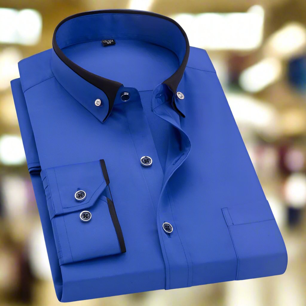 Julian | Elegante Camicia Uomo in Cotone Traspirante a Maniche Lunghe 4