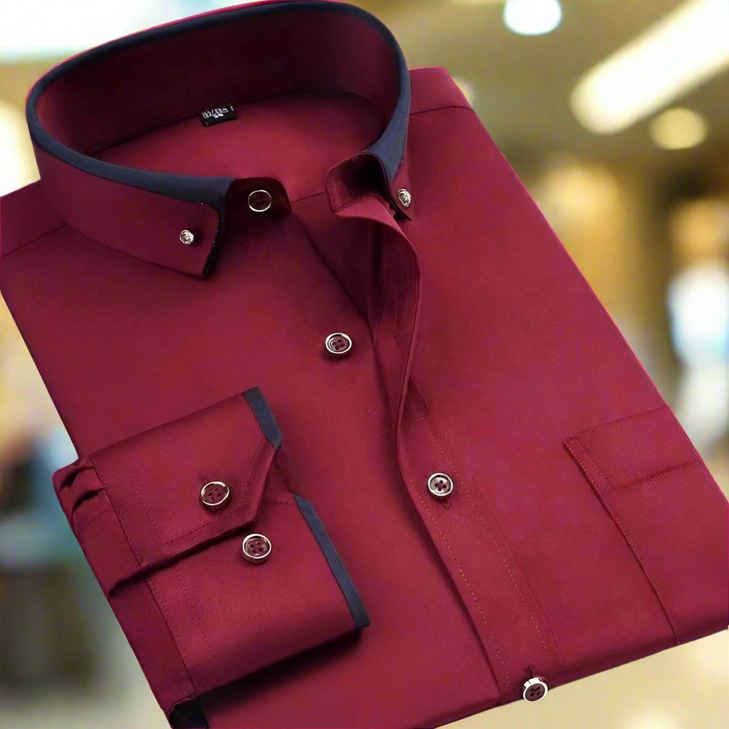 Julian | Elegante Camicia Uomo in Cotone Traspirante a Maniche Lunghe 5